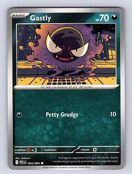 Gastly 054/094 Phantasmal Flames Common NM Pokemon TCG