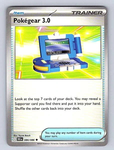 Pokegear 3.0 084/086 Black Bolt Uncommon NM Pokemon TCG