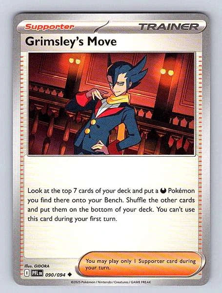 Grimsley's Move 090/094 Phantasmal Flames Uncommon NM Pokemon TCG