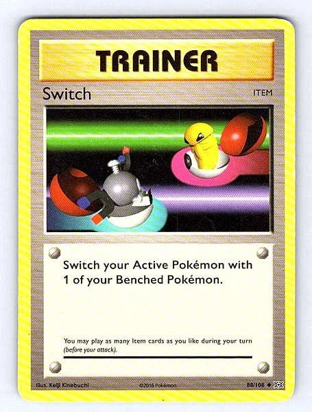 Switch 88/108 Evolutions Common MP Pokemon TCG