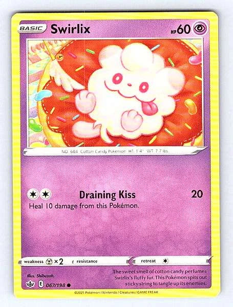 Swirlix 067/198 Chilling Reign Common NM Pokemon TCG