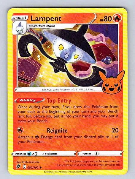 Lampent 032/192 Rebel Clash Uncommon NM Pokemon TCG