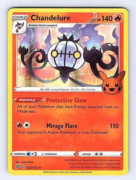 Chandelure 033/192 Rebel Clash Rare NM Pokemon TCG