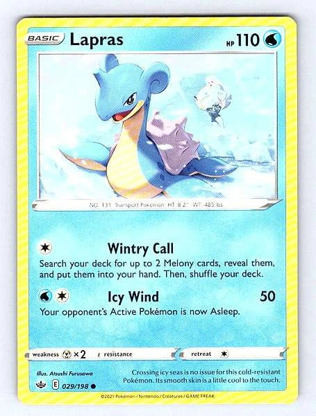 Lapras 029/198 Chilling Reign Common NM Pokemon TCG
