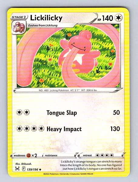 Lickilicky 139/196 Lost Origin Uncommon NM Pokemon TCG