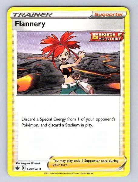 Flannery 139/198 Chilling Reign Common NM Pokemon TCG