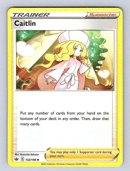 Caitlin 132/198 Chilling Reign Uncommon NM Pokemon TCG