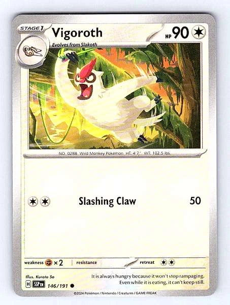 Vigoroth 146/191 Surging Sparks Common MP Pokemon TCG