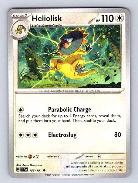Heliolisk 155/191 Surging Sparks Common LP Pokemon TCG
