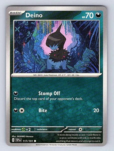 Deino 117/191 Surging Sparks Common NM Pokemon TCG