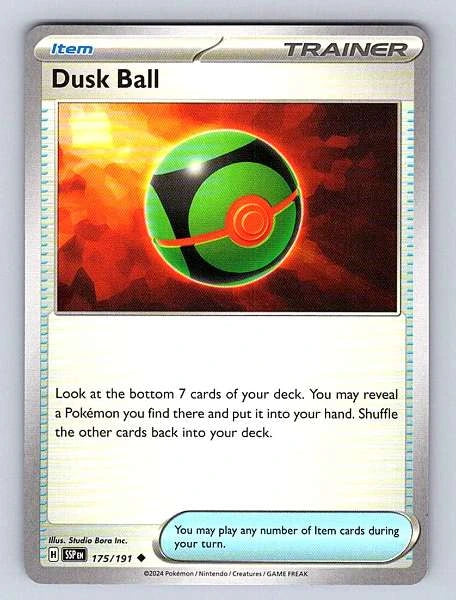 Dusk Ball 175/191 Surging Sparks Common NM Pokemon TCG