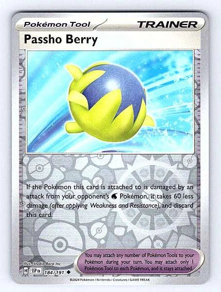Passho Berry 184/191 Surging Sparks Ultra Rare NM Pokemon TCG