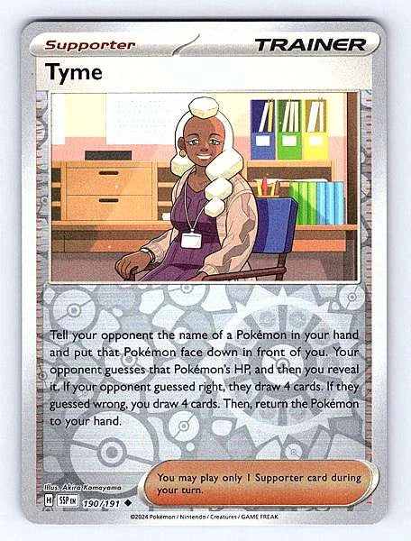 Tyme 190/191 Surging Sparks Ultra Rare NM Pokemon TCG