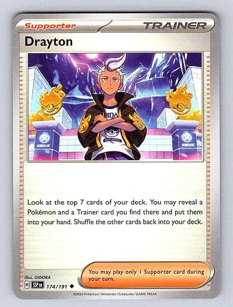 Drayton 174/191 Surging Sparks Ultra Rare NM Pokemon TCG