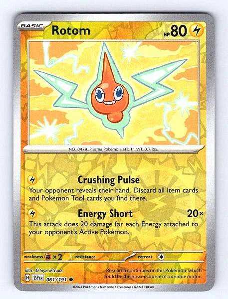 Rotom 061/191 Surging Sparks Common NM Pokemon TCG