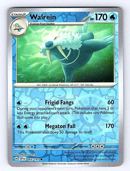 Walrein 045/191 Surging Sparks Rare NM Pokemon TCG