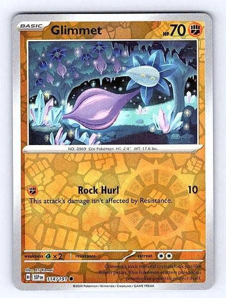 Glimmet 114/191 Surging Sparks Common NM Pokemon TCG