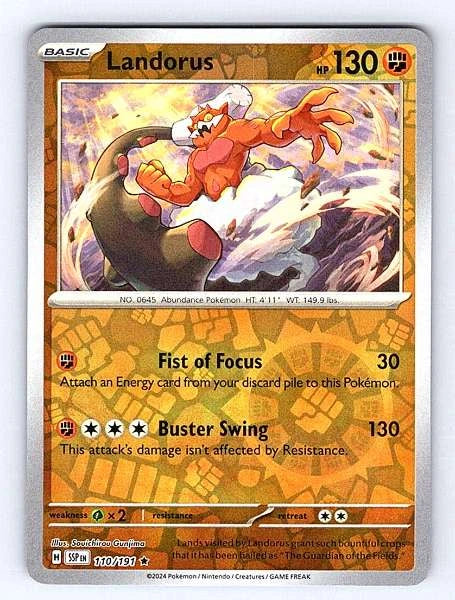 Landorus 110/191 Surging Sparks Rare NM Pokemon TCG