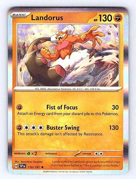 Landorus 110/191 Surging Sparks Rare NM Pokemon TCG