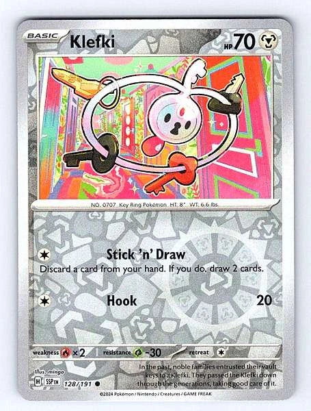 Klefki 128/191 Surging Sparks Common NM Pokemon TCG