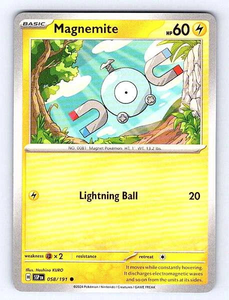 Magnemite 058/191 Surging Sparks Common NM Pokemon TCG