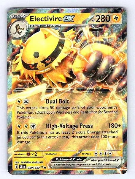 Electivire ex 069/182 Destined Rivals Ultra Rare NM Pokemon TCG