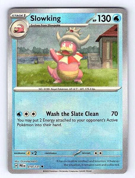 Slowking Master Ball 019/131 Prismatic Evolutions Rare NM Pokemon TCG