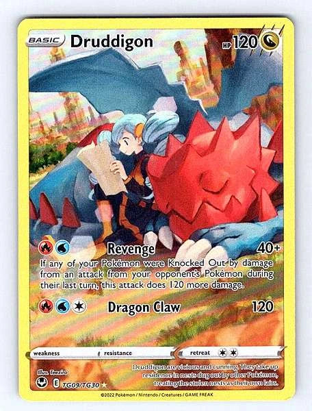 Druddigon TG09/TG30 Silver Tempest Ultra Rare NM Pokemon TCG