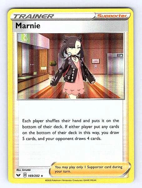 Marnie 169/202 Sword & Shield Ultra Rare NM Pokemon TCG