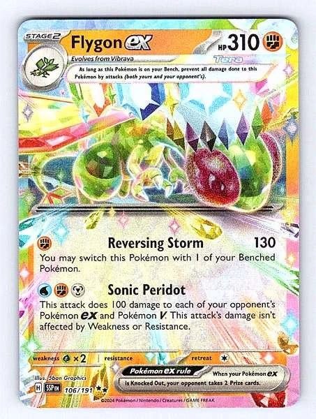 Flygon ex 106/191 Surging Sparks Ultra Rare NM Pokemon TCG