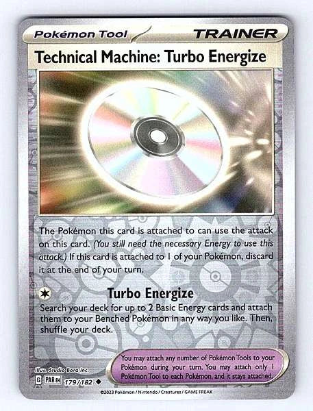 Technical Machine: Turbo Energize 179/182 Paradox Rift Rare NM Pokemon TCG