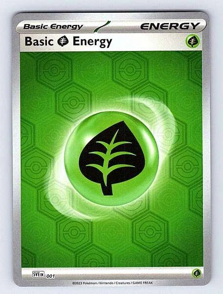 Basic Grass Energy 001 Scarlet & Violet Energies NM Pokemon TCG