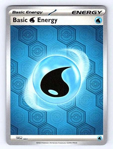 Basic Water Energy 003 Scarlet & Violet Energies NM Pokemon TCG
