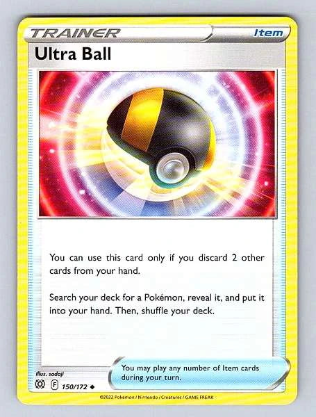 Ultra Ball 150/172 Brilliant Stars Uncommon NM Pokemon TCG