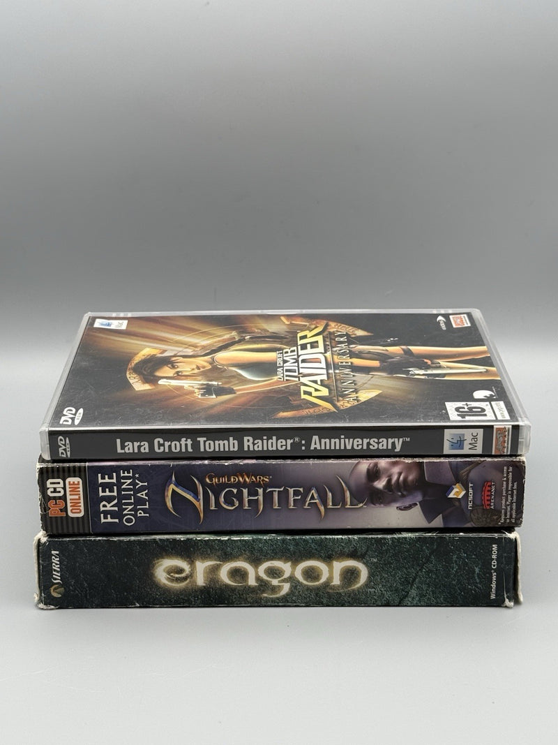 PC Game Lot Eragon, Guild Wars Nightfall, Lara Croft Tomb Raider Very Good