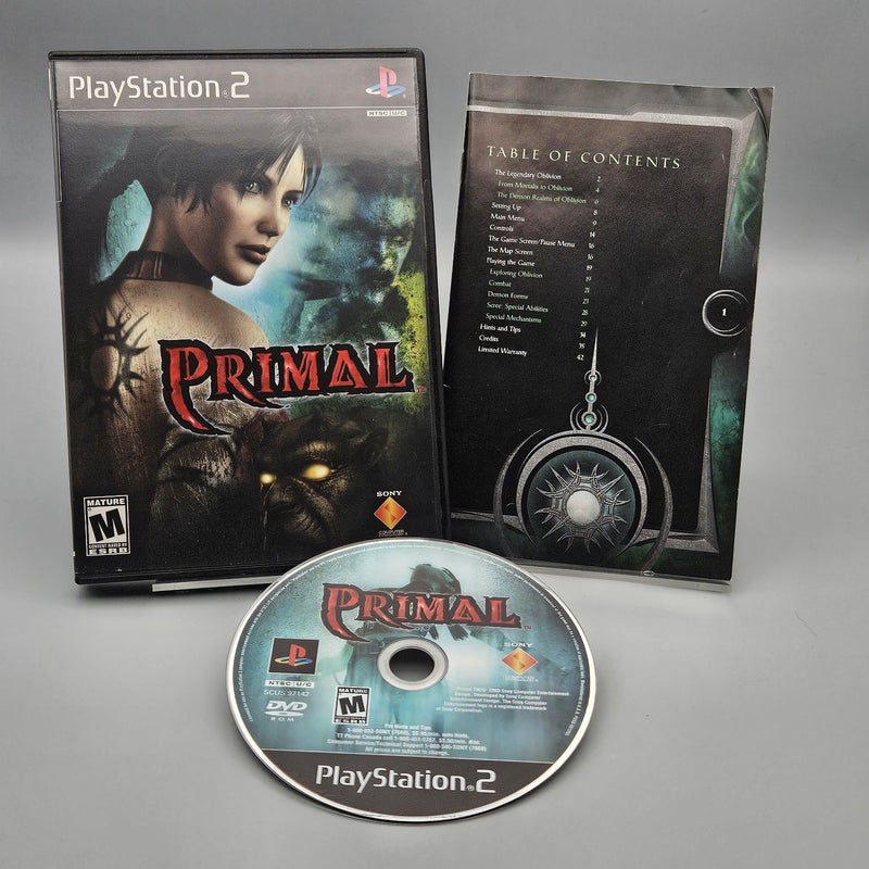 Primal PlayStation 2 PS2 Complete CIB Tested Refurbished Very Good
