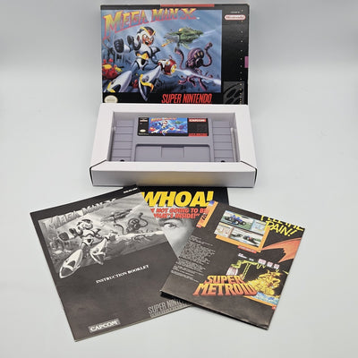 Mega Man X SNES Super Nintendo CIB Refurbished Excellent