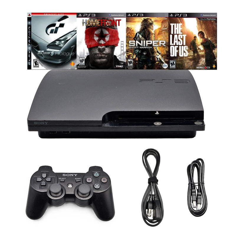 Sony PlayStation 3 Slim Console 320GB + 1 Controller + Homefront, Sniper & More