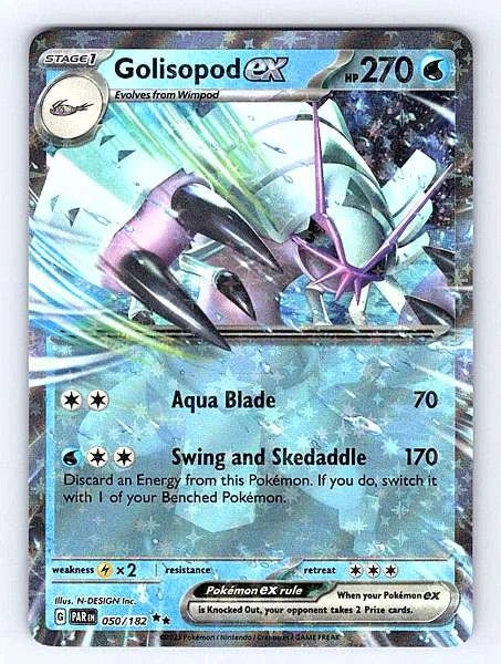 Golisopod ex 050/182 Paradox Rift Double Rare NM Pokemon TCG