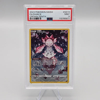 Diancie GG13/GG70 Ultra Rare Crown Zenith Galarian Gallery Full Art PSA 9