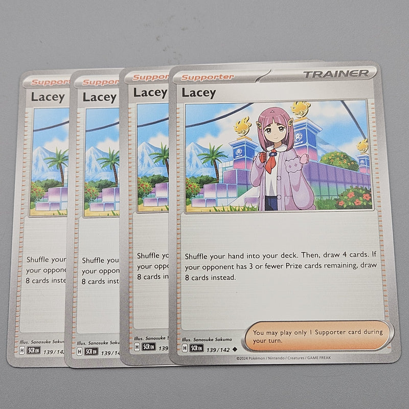Lacey 139/142 - 4x Playset - SV07 Pokemon Scarlet & Violet Stellar Crown