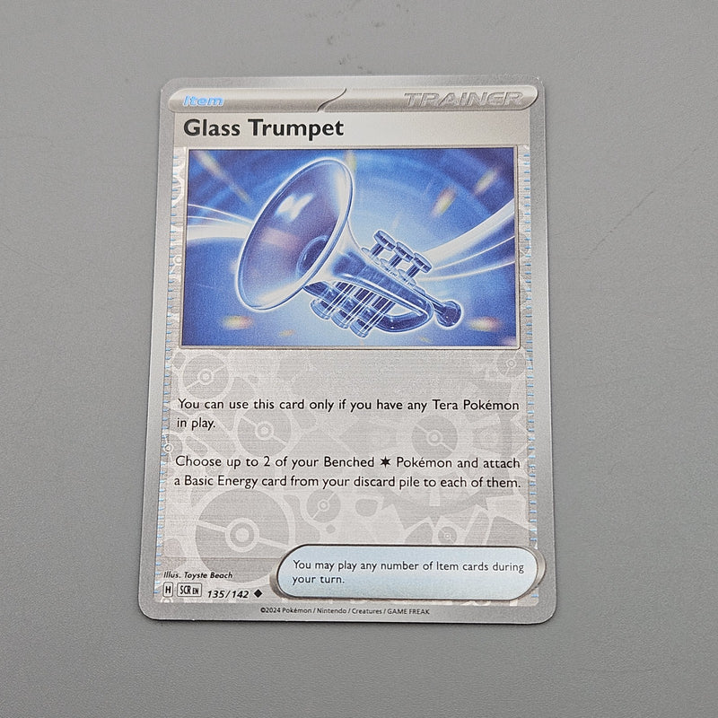 Glass Trumpet Reverse Holo 135/142 Uncommon SV07 SV Stellar Crown NM