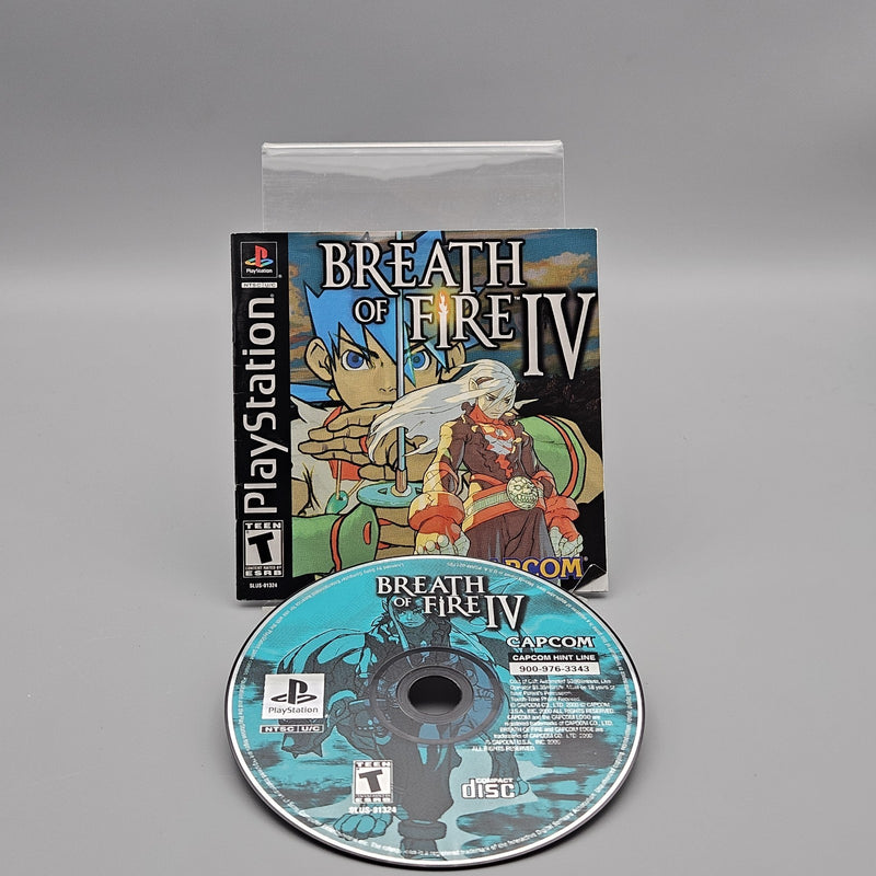 Breath of Fire IV PlayStation PS1 Disc and Manual Refurbished Excellent