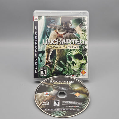Uncharted Drakes Fortune PlayStation 3 PS3 No Manual Refurbished Very Good