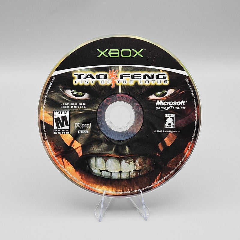 Tao Feng Fist of the Lotus Xbox Disc Only Refurbished Excellent