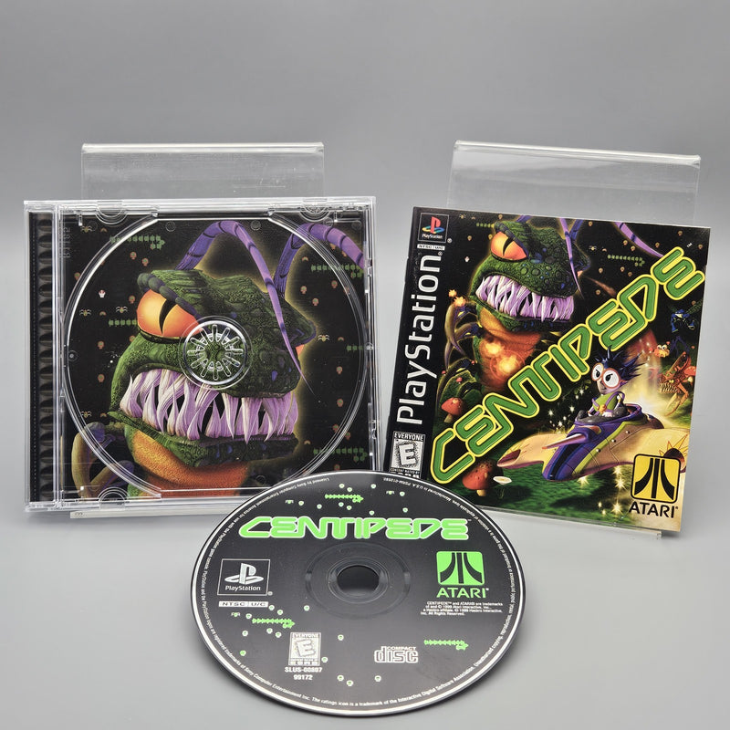 Centipede PlayStation PS1 Complete CIB Refurbished Excellent