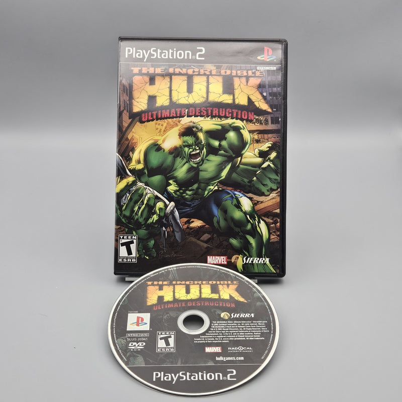 The Incredible Hulk Ultimate Destruction PlayStation 2 PS2 No Manual Very Good