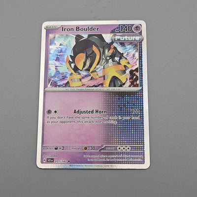 Iron Boulder 071/142 Holo Rare Sv07 Scarlet & Violet Stellar Crown NM