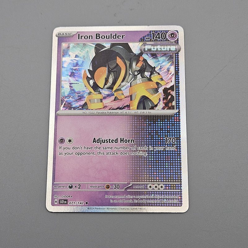 Iron Boulder 071/142 Holo Rare Sv07 Scarlet & Violet Stellar Crown NM