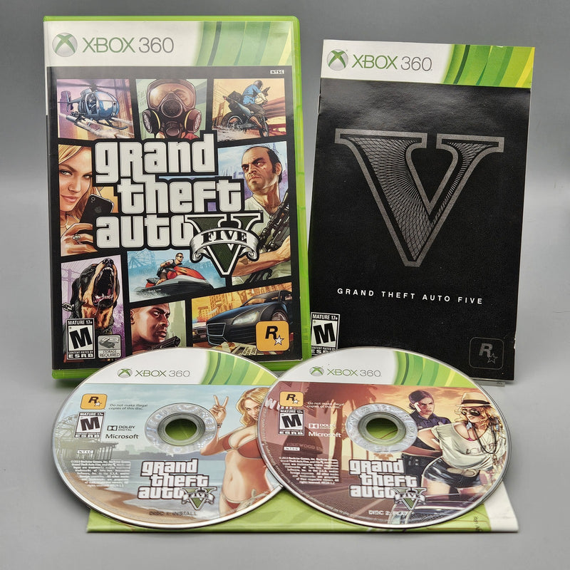Grand Theft Auto V 5 Xbox 360 CIB Complete + Map Refurbished Very Good